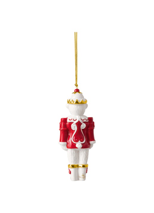 Villeroy & Boch Teddy Notenkraker 2026 kersthanger 11,4 cm - voorkant 5 rood