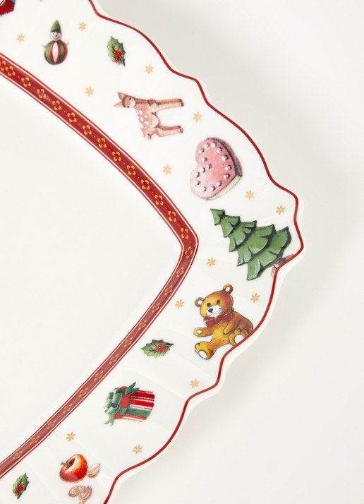 Villeroy & Boch Toy's Delight dinerbord 22,5 x 22,5 cm - detail steenrood