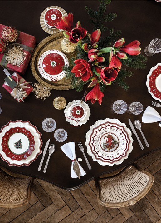 Villeroy & Boch Toy's Delight Kerst dinerbord 25 cm - detail 4 steenrood
