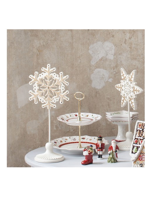Villeroy & Boch Toy's Delight Kerst etagère 24 cm - detail 3 gebroken wit