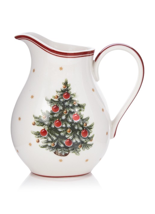 Villeroy & Boch Toy's Delight Kerst melkkan 14 cm - voorkant gebroken wit