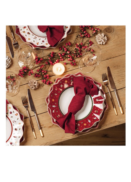 Villeroy & Boch Toy's Delight Kerst onderbord 31 cm - detail 3 steenrood