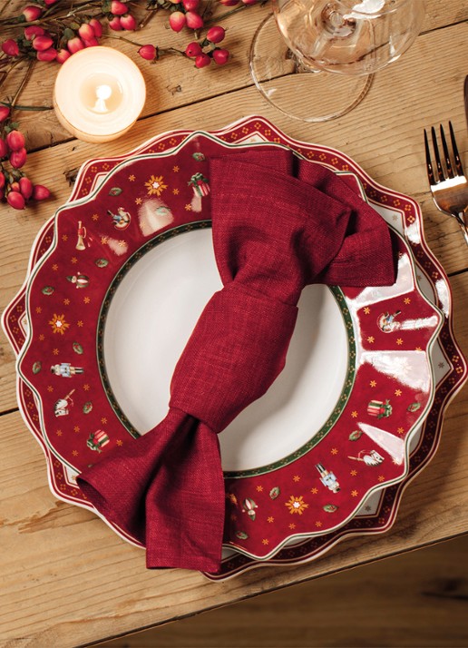 Villeroy & Boch Toy's Delight Kerst onderbord 31 cm - voorkant 6 steenrood
