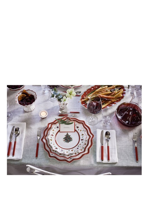 Villeroy & Boch Toy's Delight Kerst onderbord 35 cm - voorkant 2 steenrood
