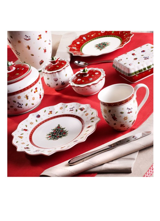 Villeroy & Boch Toy's Delight Kerst ontbijtbord 24 cm - detail 5 gebroken wit