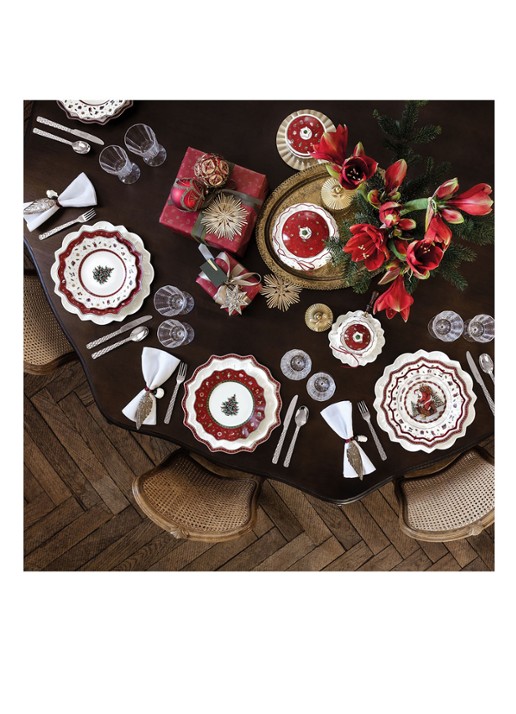 Villeroy & Boch Toy's Delight Kerst serviesset 12-delig - detail 3 steenrood