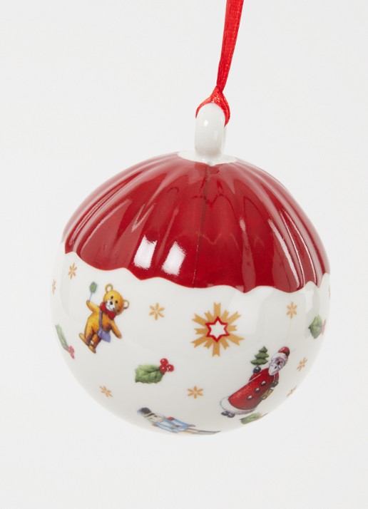 Villeroy & Boch Toy's Delight kerstbal 6 cm - detail steenrood