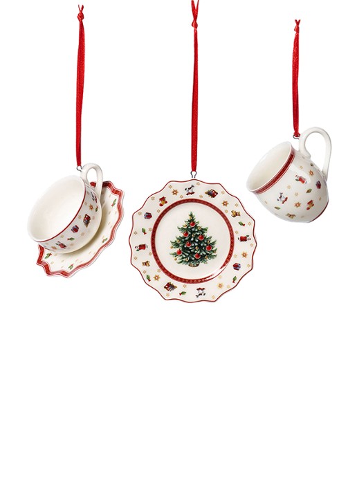 Villeroy & Boch Toy's Delight kersthangers set van 3