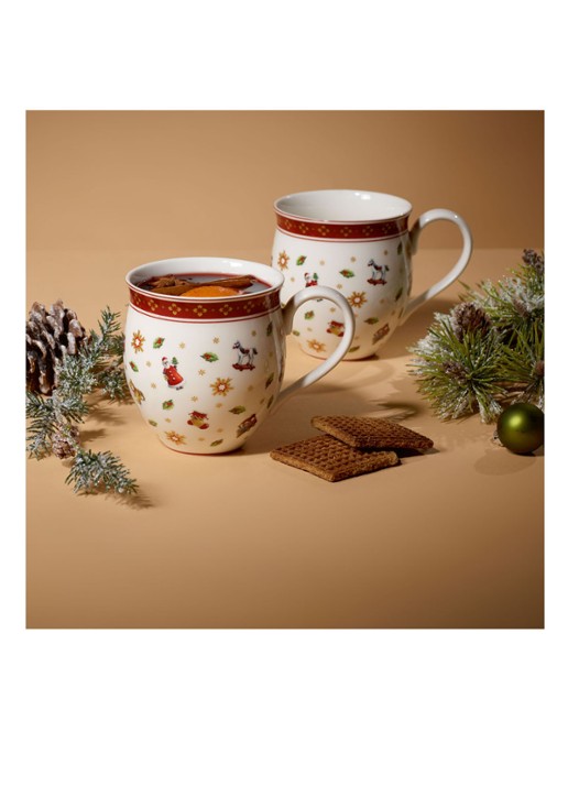 Villeroy & Boch Toy's Delight kerstkopje 34 cl set van 2 - detail 2 gebroken wit