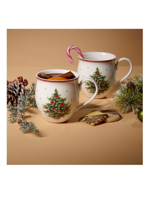 Villeroy & Boch Toy's Delight kerstmok 10 cm set van 2 - detail 2 gebroken wit