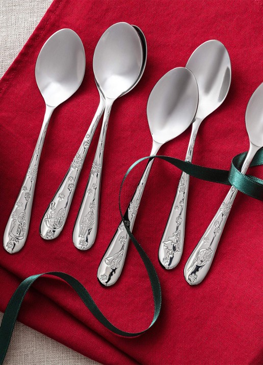 Villeroy & Boch Toy's Delight koffielepels 6-delig - voorkant 2 zilver