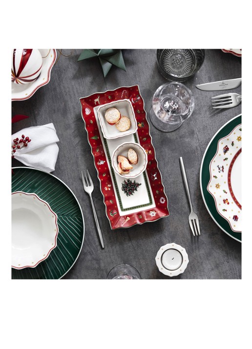 Villeroy & Boch Toy's Delight partyschaal set van 4 - detail 4 steenrood