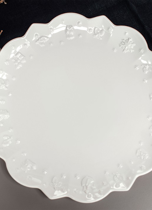 Villeroy & Boch Toy's Delight Royal Classic Kerst dinerbord 29 cm - voorkant 8 gebroken wit