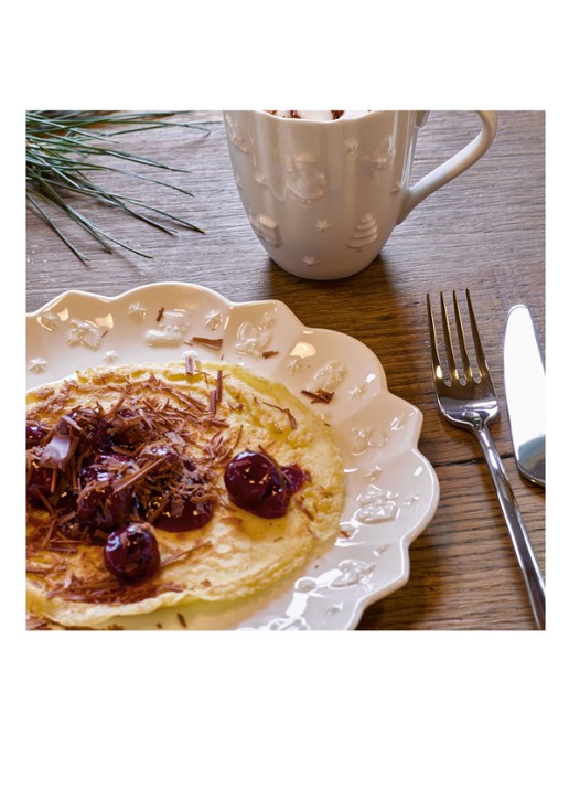Villeroy & Boch Toy's Delight Royal Classic Kerst ontbijtbord 24 cm - detail 2 gebroken wit