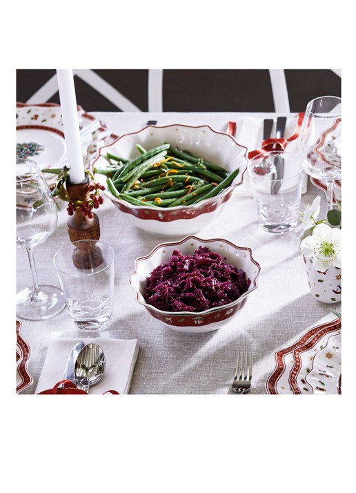 Villeroy & Boch Toy's Delight saladeschaal 25 cm - detail 2 steenrood