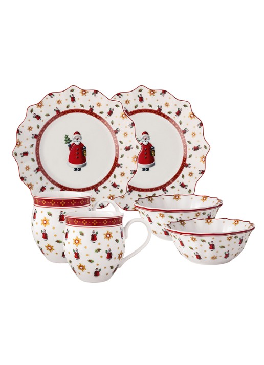 Villeroy & Boch Toy's Delight Santa serviesset 6-delig