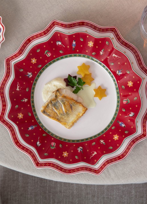 Villeroy & Boch Toy's Delight servetringen set van 4 - achterkant 4 rood