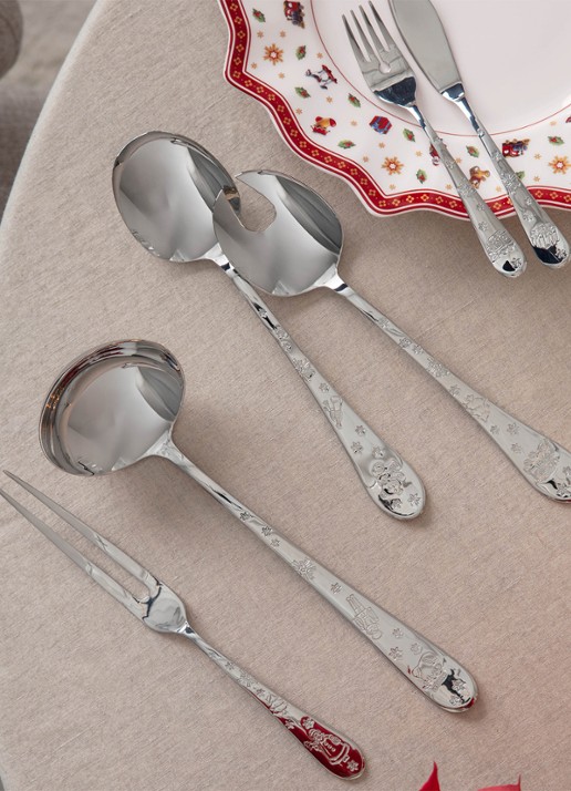 Villeroy & Boch Toy's Delight vleesvork - voorkant 3 zilver