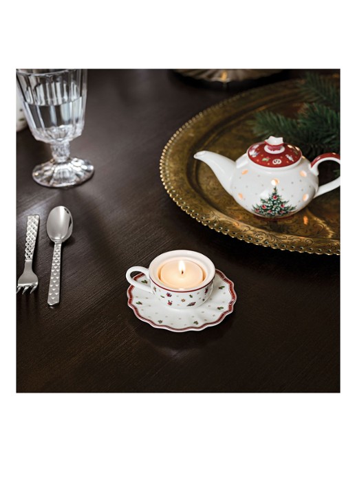 Villeroy & Boch Toy's Delight waxinelichthouder 4 cm - detail 3 gebroken wit