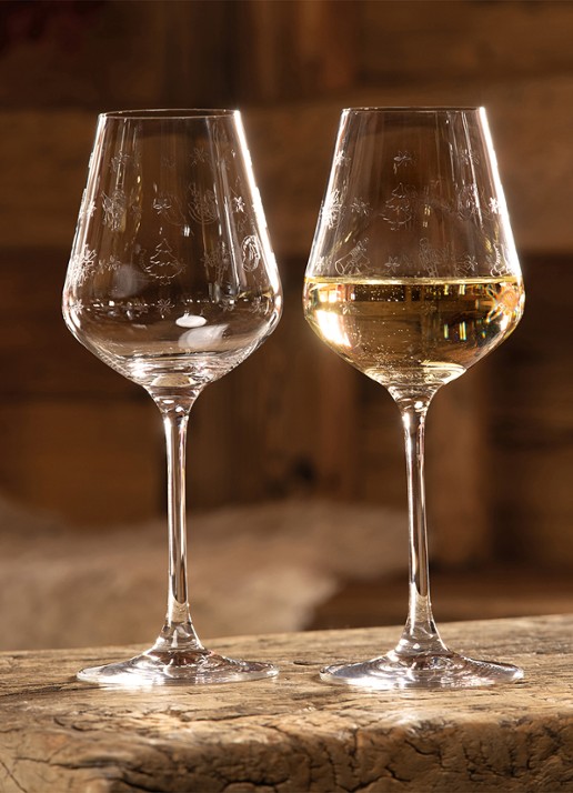 Villeroy & Boch Toy's Delight witte wijnglas 38 cl set van 2 - detail 3 transparant