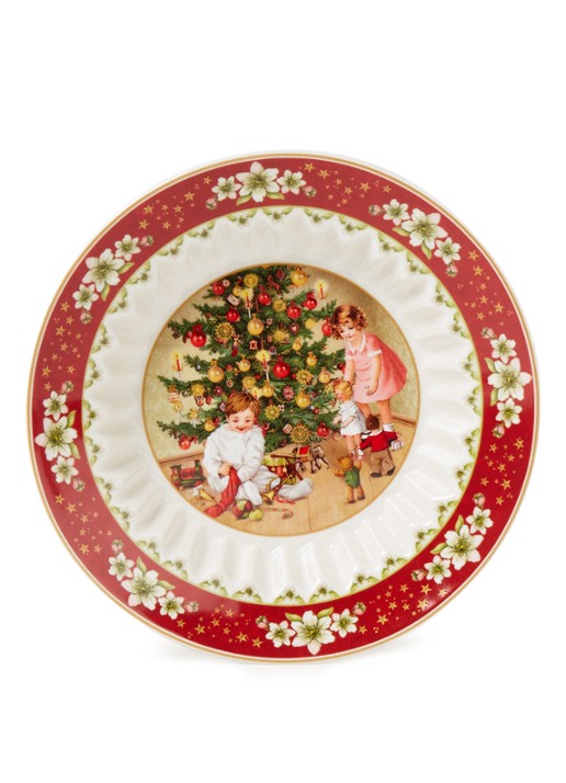 Villeroy & Boch Toy's Fantasy diep ontbijtbord 16,5 cm - voorkant 2 steenrood