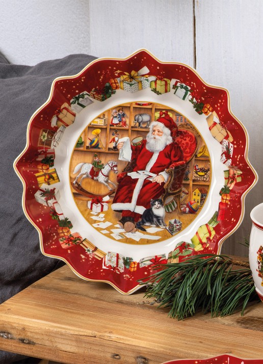 Villeroy & Boch Toy's Fantasy serveerschaal 25 cm - detail 4 steenrood