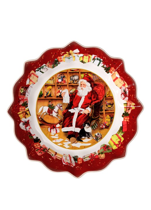 Villeroy & Boch Toy's Fantasy serveerschaal 25 cm - voorkant 3 steenrood