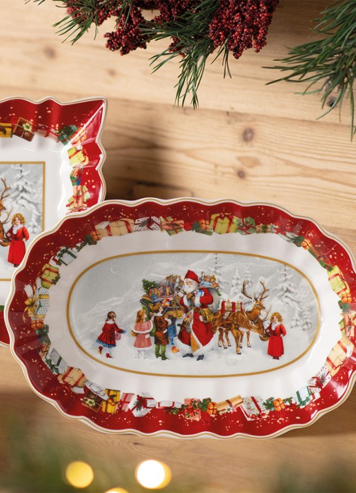 Villeroy & Boch Toy's Fantasy serveerschaal 30,5 x 20 cm - detail 4 steenrood