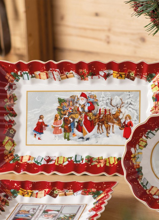 Villeroy & Boch Toy's Fantasy serveerschaal 36 cm - detail 4 steenrood