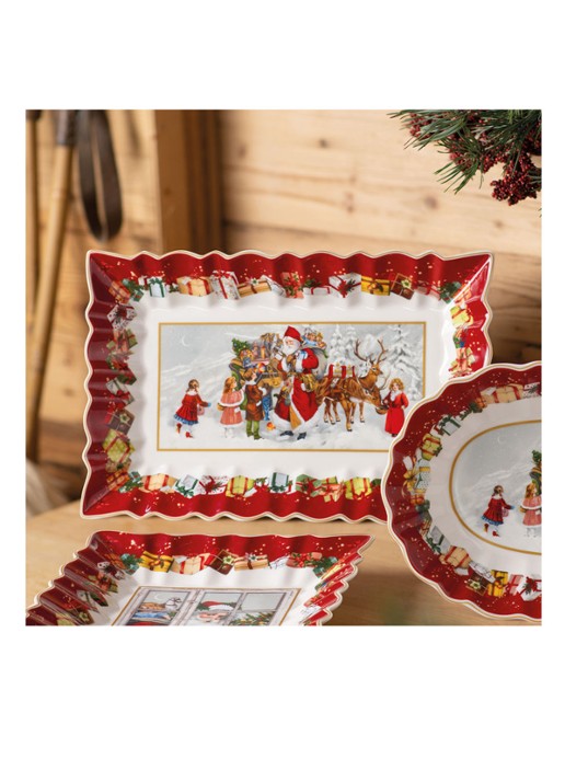 Villeroy & Boch Toy's Fantasy serveerschaal 36 cm - detail 7 steenrood