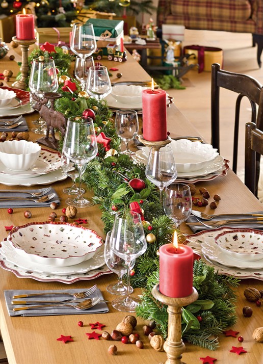 Villeroy & Boch Toys Delight kerst serveerschaal 16 cm - detail 3 steenrood