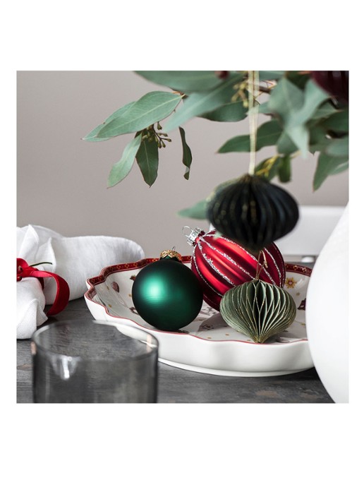 Villeroy & Boch Toys Delight kerst serveerschaal 16 cm - detail 4 steenrood