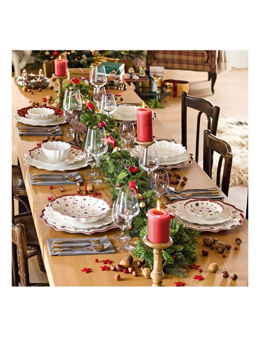 Villeroy & Boch Toys Delight kerst serveerschaal 16 cm - detail 5 steenrood