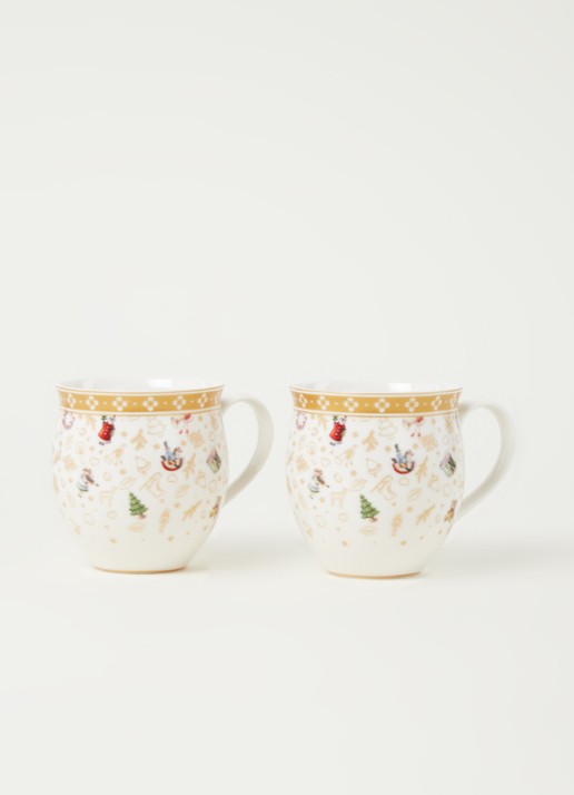 Villeroy & Boch Toys Delight kerstmok 35 cl set van 2 - voorkant 4 goud