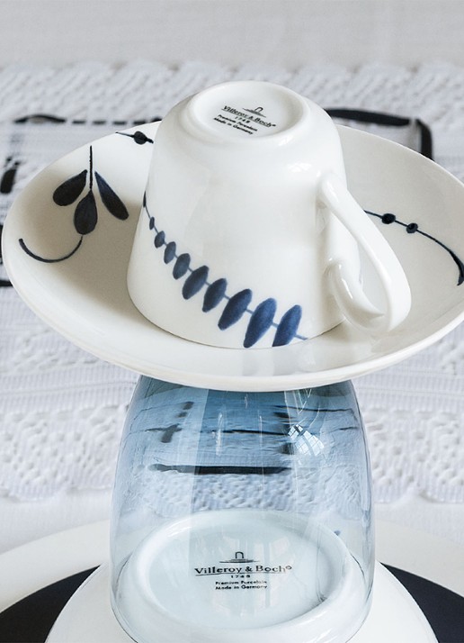 Villeroy & Boch Vieux Luxembourg Brindille schotel 14 cm - voorkant 3 gebroken wit