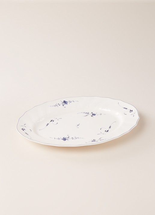 Villeroy & Boch Vieux Luxembourg serveerschaal 35 cm - voorkant 3 gebroken wit