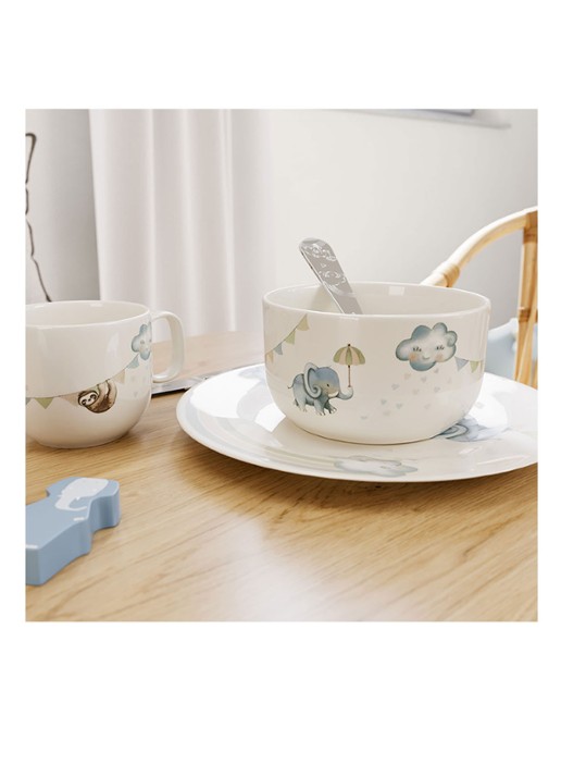 Villeroy & Boch Walk like an Elephant kinderbeker  - detail gebroken wit