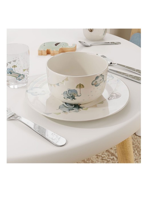 Villeroy & Boch Walk like an Elephant kom 12,5 cm - voorkant 2 gebroken wit