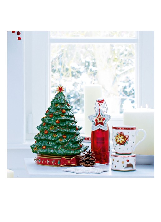Villeroy & Boch Waxinelichthouder met muziek 33 cm - detail 2 groen