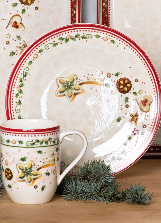 Villeroy & Boch Winter Bakery Delight kerst mok - voorkant 3 gebroken wit