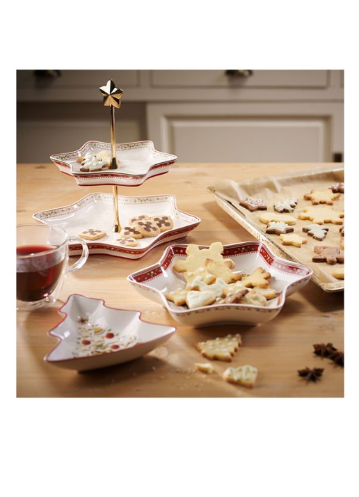 Villeroy & Boch Winter Bakery Delight Kerst partyschaal 17 cm - detail 6 gebroken wit