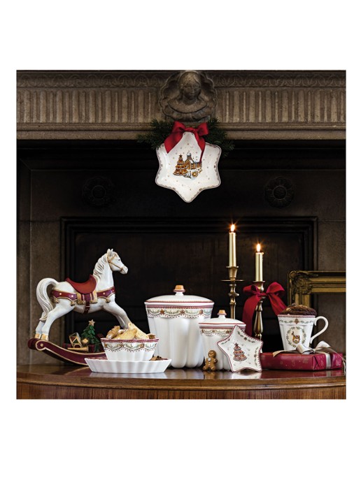 Villeroy & Boch Winter Bakery Delight Kerst partyschaal 24 cm - detail 4 gebroken wit