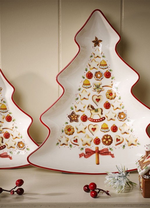 Villeroy & Boch Winter Bakery Delight Kerst partyschaal 26,5 cm - detail 4 gebroken wit