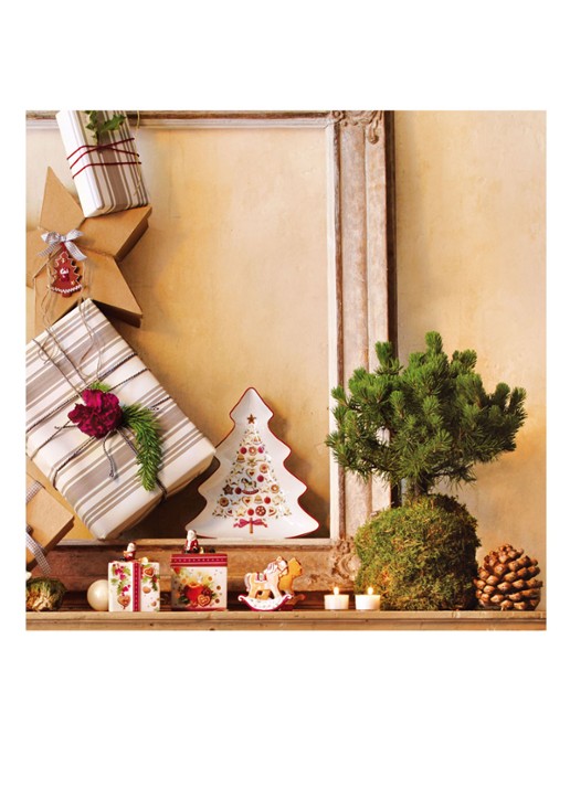 Villeroy & Boch Winter Bakery Delight Kerst partyschaal 26,5 cm - detail 6 gebroken wit