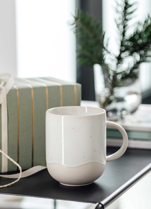 Villeroy & Boch Winter Glow mok 35 cl - detail 4 gebroken wit