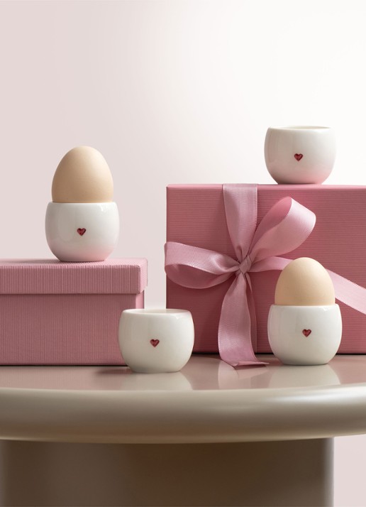 Villeroy & Boch With Love eierdop 5,5 cm - voorkant 2 wit