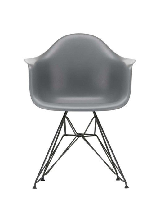 Vitra Eames DAR stoel zwart gepoedercoat onderstel,