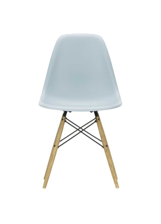 Vitra Eames DSW stoel geelachtig esdoorn onderstel