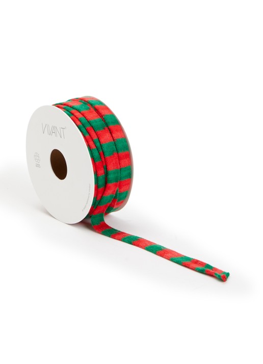Vivant Stripi kerstlint 10 meter x 11 mm