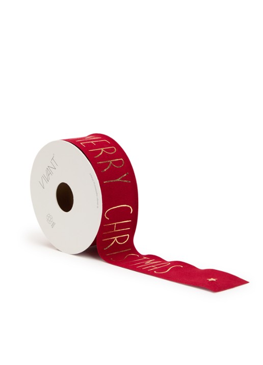 Vivant Vellu Xmas kerstlint 5 meter x 4 cm